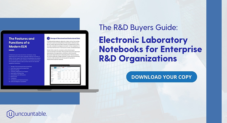 The R&D Buyers Guide: Enterprise Electronic Laboratory Notebooks
